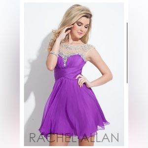 New with Tags! Rachel Allan 4037 Cap Sleeve Prom or Homecoming Dress
